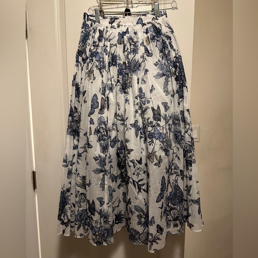 Linen Christian Dior skirt